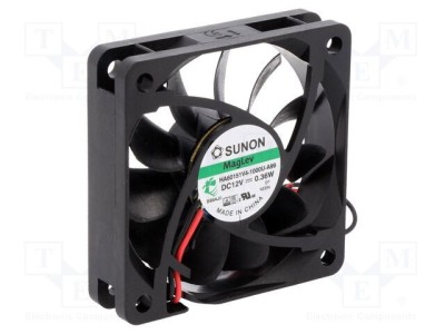 Ventilator DC axial 12V 60x60x15mm 21,46m3/h 14,5dBA SUNON Vapo foto