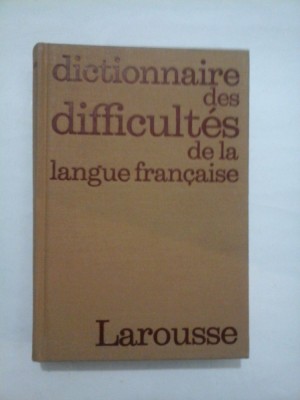 Dictionnaire des difficultes de la langue francaise - Adolphe V. Thomas foto