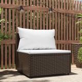 Canapea Mijloc Gradina Gossi, Poliratan Maro, Perne Incluse, 63x63x57.5 cm, Modulara, Relaxare Exterior