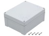 Carcasa universala KRADEX ABS IP65 190x240x105mm Gri deschis Garnitura ZP240.190.105JH