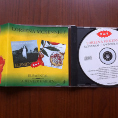 loreena mckennitt elemental 1985 / a winter garden 1995 cd disc muzica folk VG+