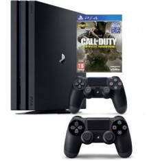 Consola Sony PlayStation 4 Pro 1 TB + Extra Controller PS4 + joc Call of Duty Infinite Warfare PS4 foto