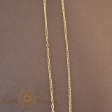 Cumpara ieftin Lantisor finut unisex placat cu aur 18K, model 1 cu 1, 45 cm