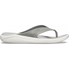 Slapi Crocs LiteRide Flip Gri - Smoke/White