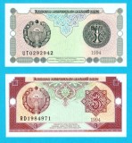 Uzbekistan SET 2x (p#73+74) 1+3 Som 1994 UNC 'Alisher Navoiy+Chashmai Ayyub'; (ROG CITITI DETALIILE!)