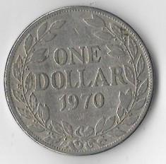 Moneda 1 dollar 1970 - Liberia foto