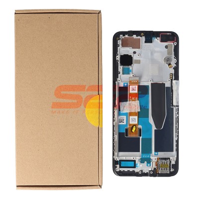 LCD+Touchscreen cu Rama Realme X50 5G BLACK Service Pack foto