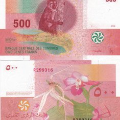 Comore Comores 500 Francs 2006 UNC
