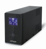 UPS GEMBIRD, Line Int. cu management, mini tower, 3000VA/1800W, AVR, IEC x 3/ Schuko x 3, 4 x baterie 12V/7Ah, display LCD, back-up 1 - 10 min., &quot;EG-U