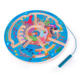 Puzzle labirint - Oceanul, 22.5 x 22.5 x 12 cm, 3 ani+, BigJigs Toys