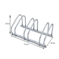 Rastel pentru 3 biciclete, 71 x 32 x 27 cm