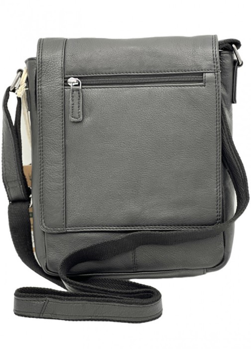 Borseta de Umar Barbati Hunter, din Piele Nappa Neagra, Curea Reglabila, 24x25x6 cm - Eleganta si Functionalitate Premium