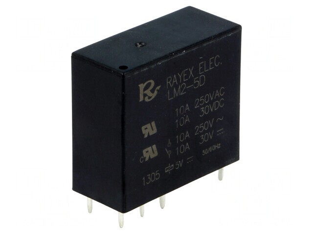Releu Electromagnetic DPDT 5VDC 5A