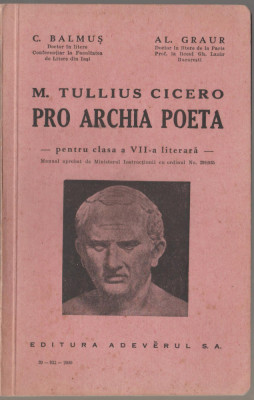Marcus Tullius Cicero - Pro Archia Poeta - Manual pentru clasa a VII-a literara foto
