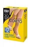 Șosete 1/2 Damă Lycra, Corto 20 Den - Nero, 36-39 (23-25), Conte Elegant