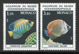 Monaco 1986 Mi 1766/67 MNH - Pesti din Acvariul Muzeului Oceanografic, Nestampilat