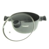 Cumpara ieftin Oala invelis de marmura cu capac TS-1291, 24 cm, 4 L