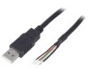 Cablu USB 2.0, USB A, 2m Negru, Bq Cable