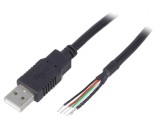 Cablu USB 2.0 USB A 3m Negru
