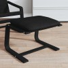 VidaXL Taburet, negru, 51 x 41 x 40 cm, material textil
