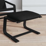 VidaXL Taburet, negru, 51 x 41 x 40 cm, material textil