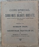 Curs special pentru surdo-muti, balbaiti, idioti etc/ vol. IV, Vocabular Special