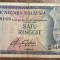 B11 6 - Bancnota foarte veche - Malaezia - 1 ringgit