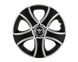 Cumpara ieftin Set 4 capace roti Bis Gri-Negru R14 pentru gama auto Toyota, Autohelix MSA
