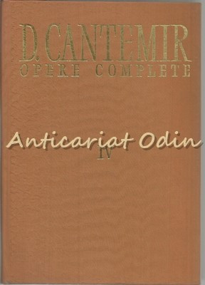Istoria Ieroglifica - Dimitrie Cantemir - Tiraj: 4500 Exemplare