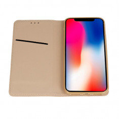 Husa tip carte cu magnet Xiaomi Redmi Note 9 auriu