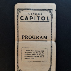 Program Cinema CAPITOL 1942
