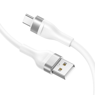 Cablu de Date cu Mufe USB, Type-C 60W, 1.2m - Lito (LD02) - White foto