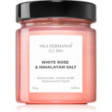 Vila Hermanos Apothecary Rose White Rose &amp; Himalayan Salt lum&acirc;nare parfumată 150 g