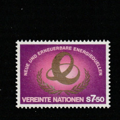 Natiunile unite-UNO Viena 1981-Surse alternative de energie,dant., MNH,Mi.20