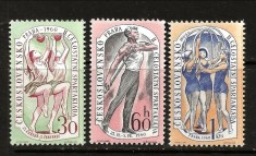 Cehoslovacia 1960 - Sport, Spartakiada, serie neuzata