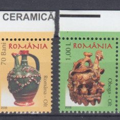 2006 LP 1729 CERAMICA ROMANEASCA III ULCIOARE DE NUNTA PERECHE SERII MNH