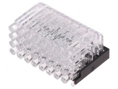 Tub LED rotund &Oslash;2mm unghi 32 pentru PCB
