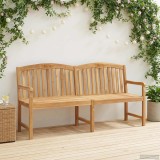 vidaXL Bancă din lemn sculptată manual cu flori natural 42030014