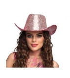 Palarie rodeo roz pentru petreceri tematice