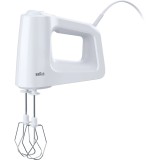 Mixer de mana Braun HM3000WH, 450 W, 5 viteze, Alb