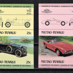 TUVALU NIUTAO 1985 - Masini de epoca celebre / serie completa MNH