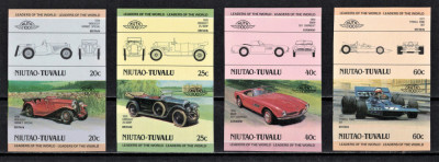 TUVALU NIUTAO 1985 - Masini de epoca celebre / serie completa MNH foto