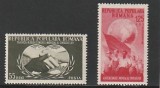 ROMANIA 1953 LP 355 AL III-LEA CONGRES SINDICAL MONDIAL SERIE STARE MNH