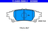 ATE 13.0460-5666.2 set placute frana,frana disc