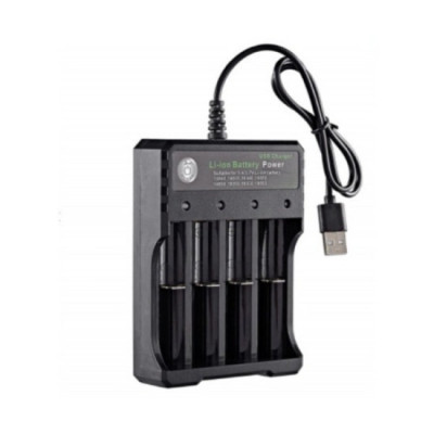 Incarcator pentru 4 acumulatori tip 18650 , alimentare USB 5v foto