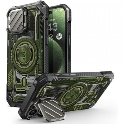 Husa pentru Apple iPhone 15 Pro Max, Supcase, Unicorn Beetle XT, Verde foto