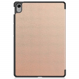 Husa tableta compatibila huawei matepad 11.5&quot;, foldpro cu microfibra, auto sleep/wake, rose gold