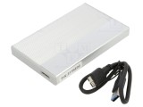 Carcasă hard discuri 2,5" SATA III USB 3.0 76x122x13mm