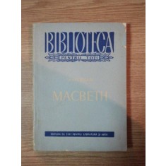 MACBETH - WILLIAM SHAKESPEARE 1957