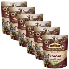 Carnilove Carne de vanat cu frunze de cap?uni 6 x 300 g foto